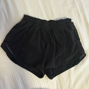 Like new Lulu lemon hotty hots. Size 4, 2.5inch.